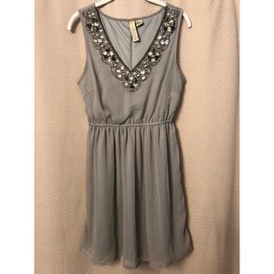 Silver party dress